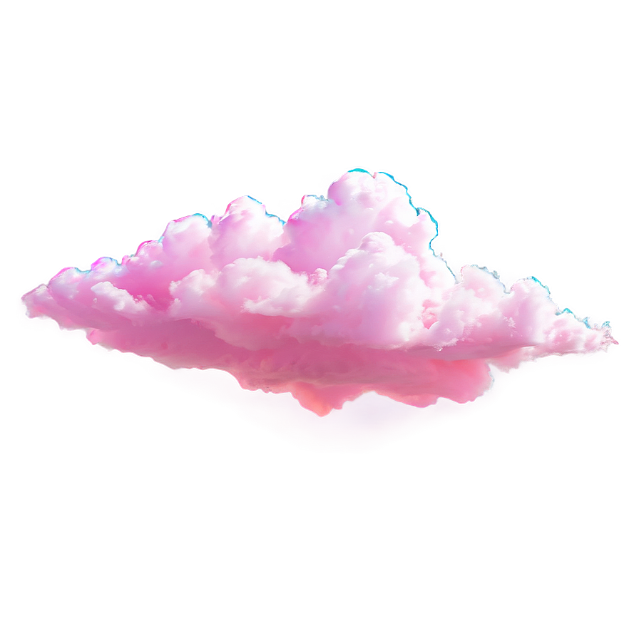 Pink Cloud With Sun Rays Png Wne