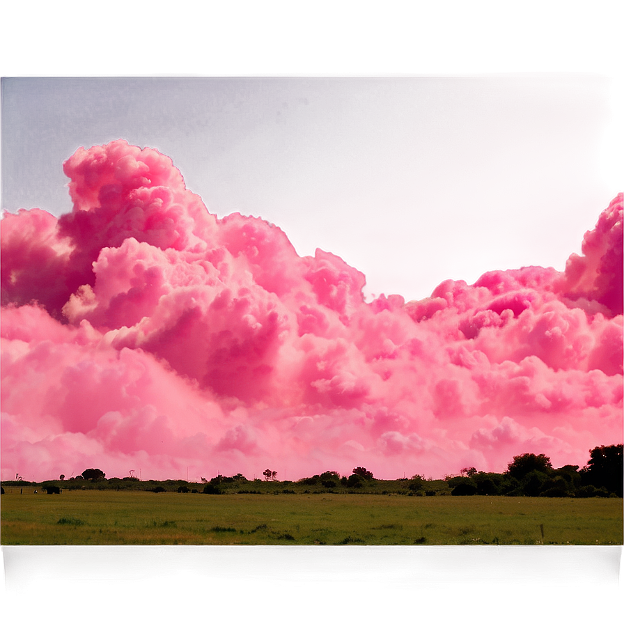 Pink Clouds Skyline Png Uxj23