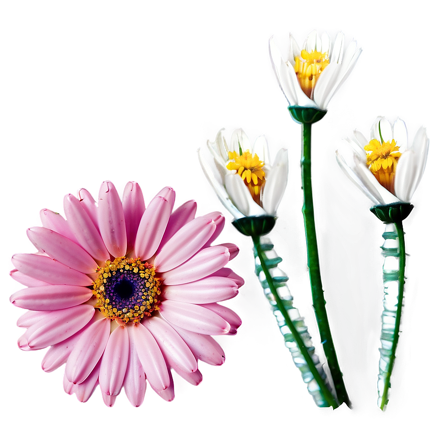 Pink Daisy Bloom Png Efo