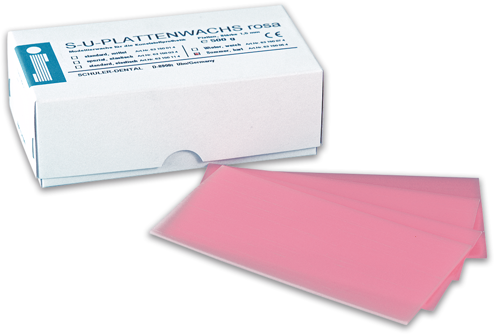 Pink Dental Wax Sheetswith Packaging