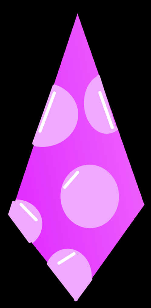 Pink Diamond Bubbles Graphic