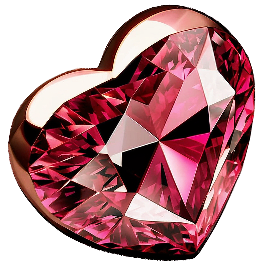 Pink Diamond Heart Treasure Png 86