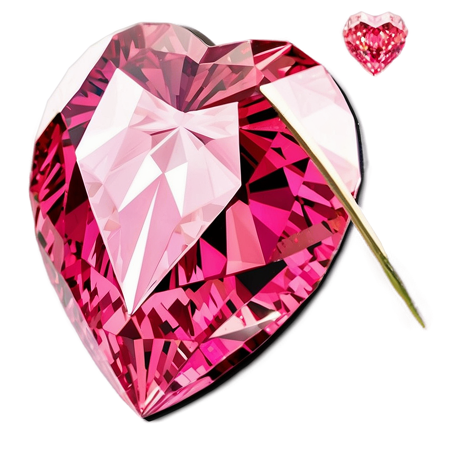 Pink Diamond Heart Treasure Png Dgv