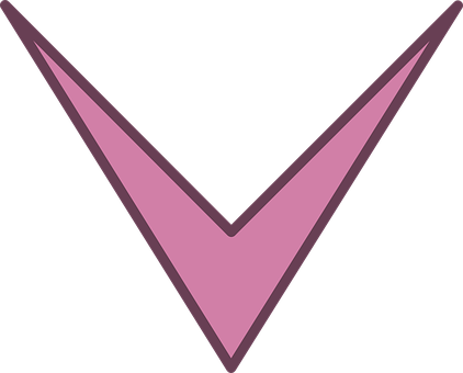 Pink Downward Arrow