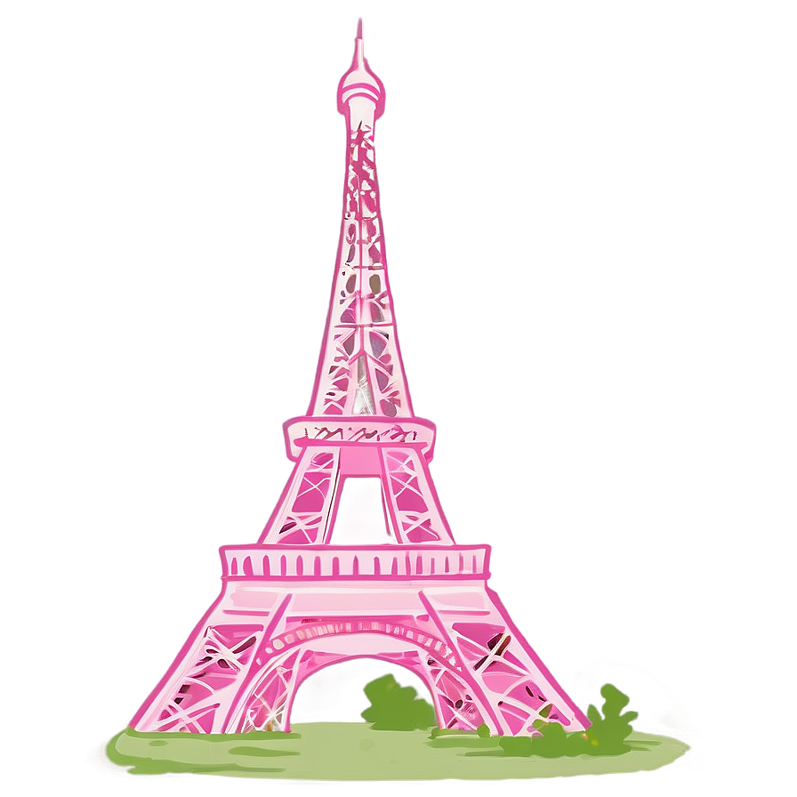 Pink Eiffel Tower Png Knk