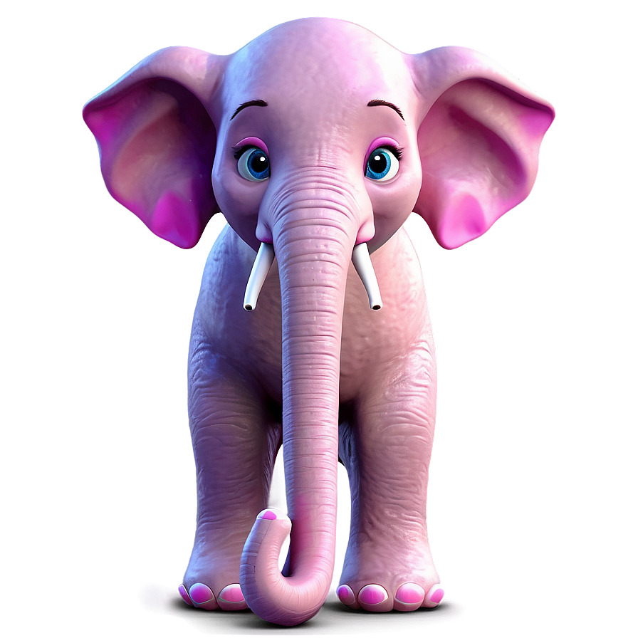 Pink Elephant Cartoon Png 21