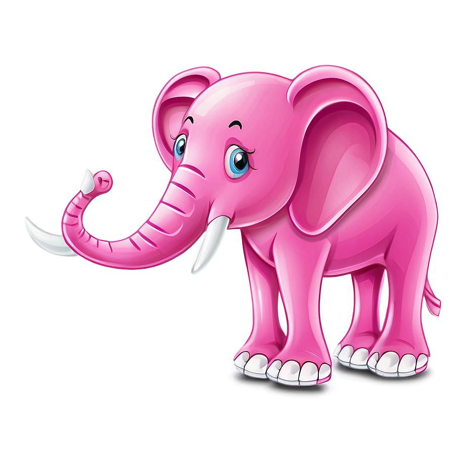 Pink Elephant Illustration Png Bkj