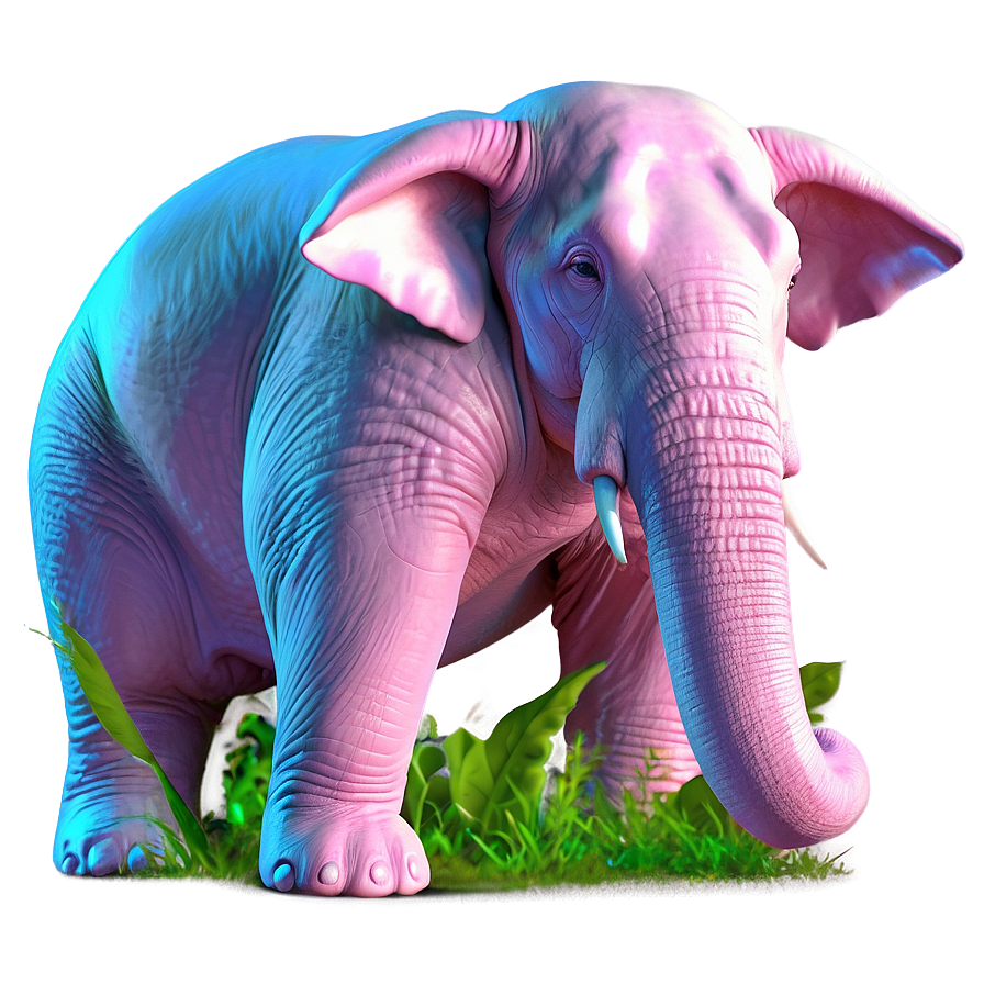 Pink Elephant In The Garden Png 30