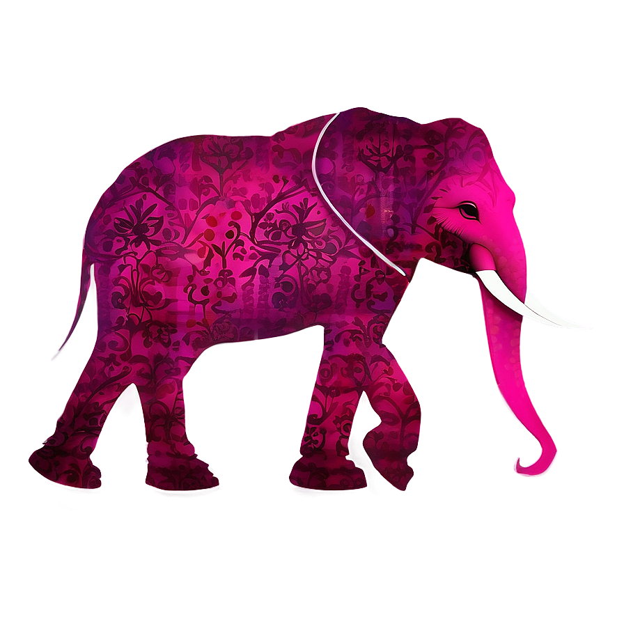 Pink Elephant Transparent Background Png Fgl