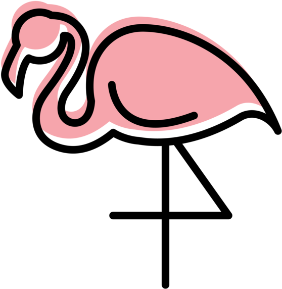 Pink Flamingo Icon