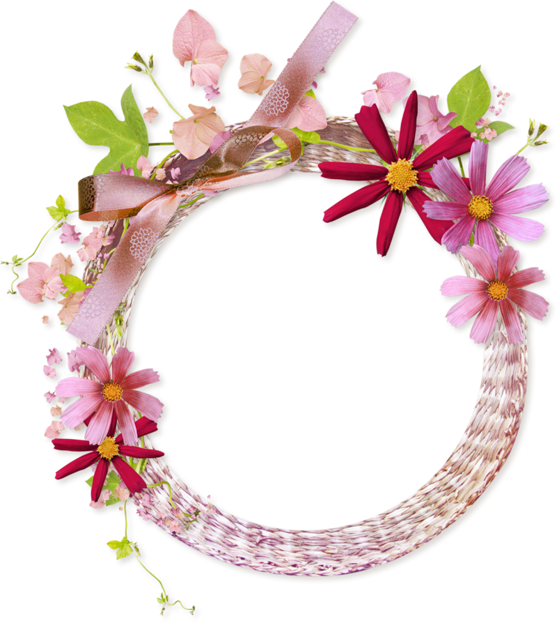 Pink_ Floral_ Frame_ Decoration.png