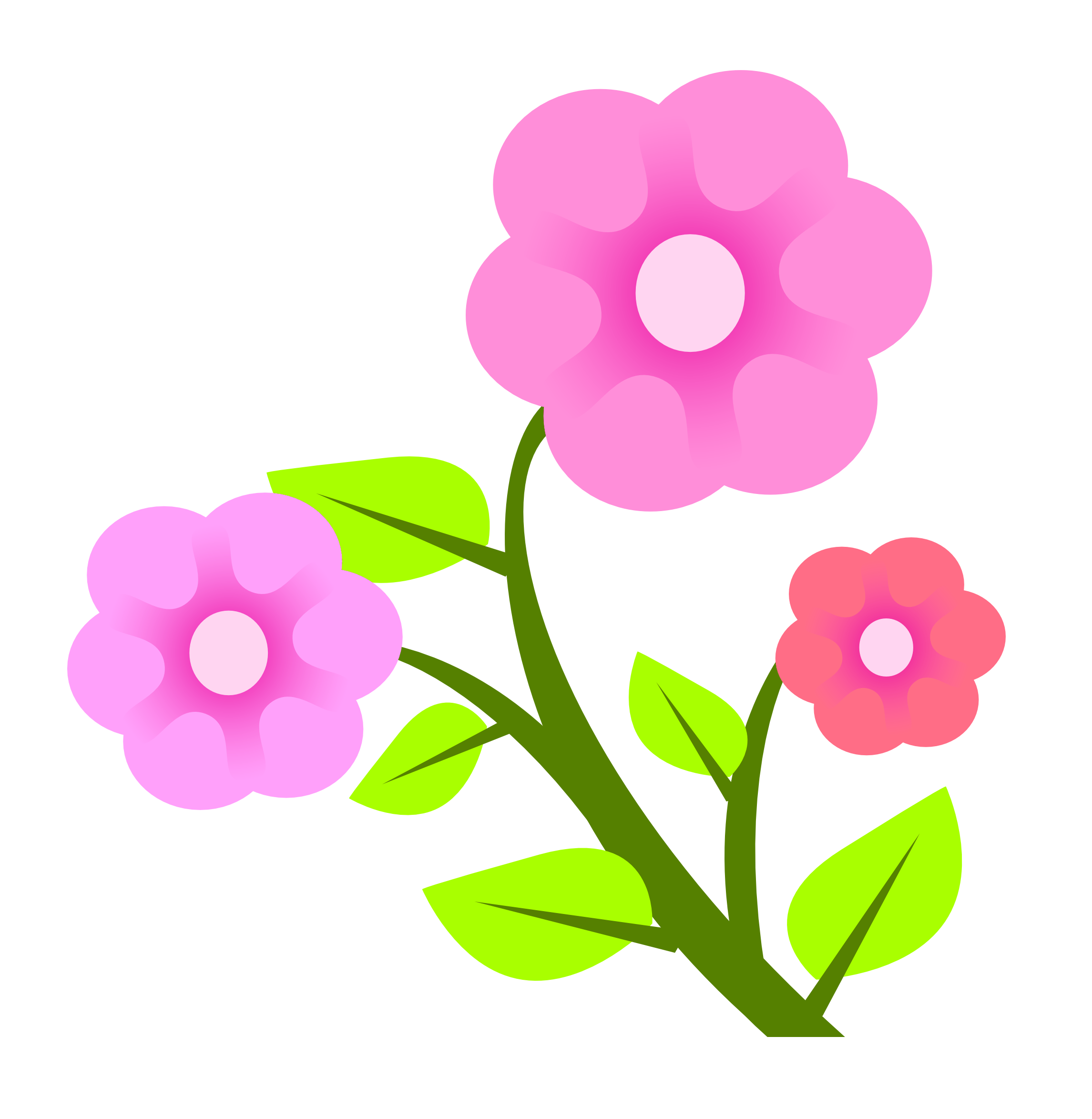 Pink Floral Illustration