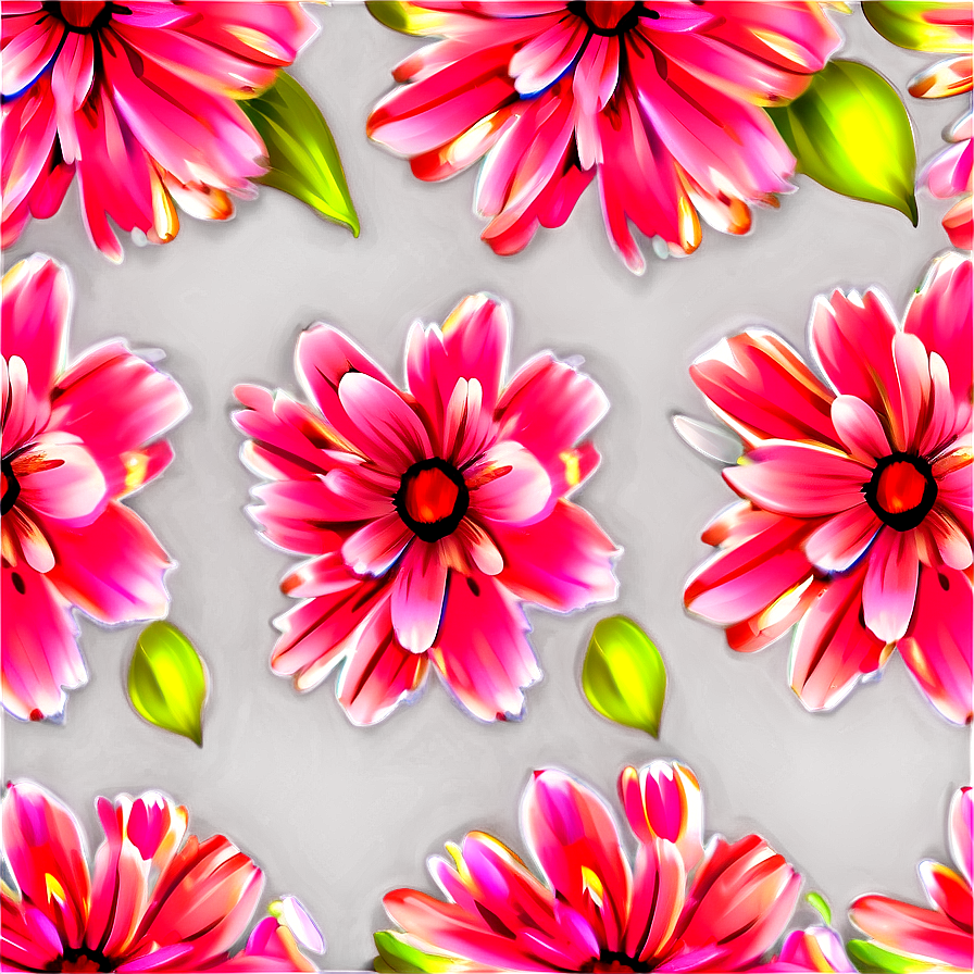 Pink Flower Pattern Png Rpd