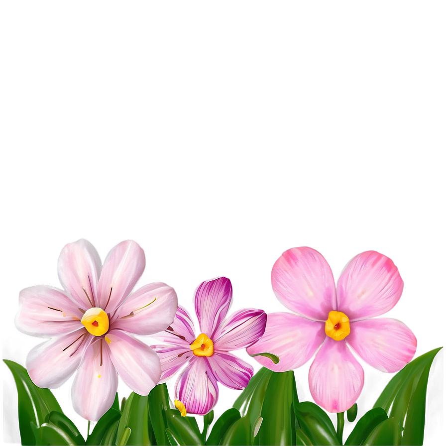 Pink Flowers Art Png 47