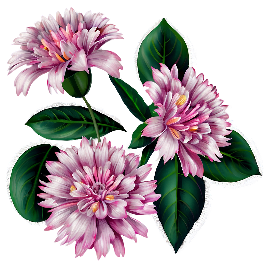 Pink Flowers Cluster Png 05242024