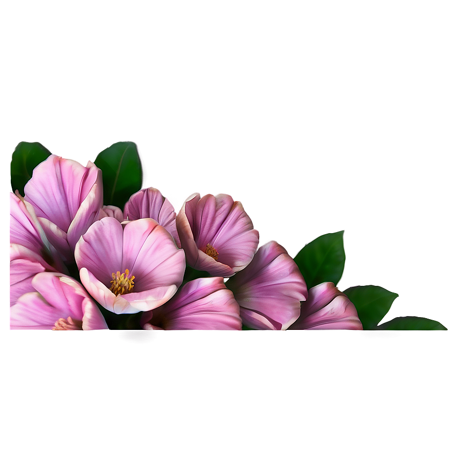 Pink Flowers Cluster Png 05242024