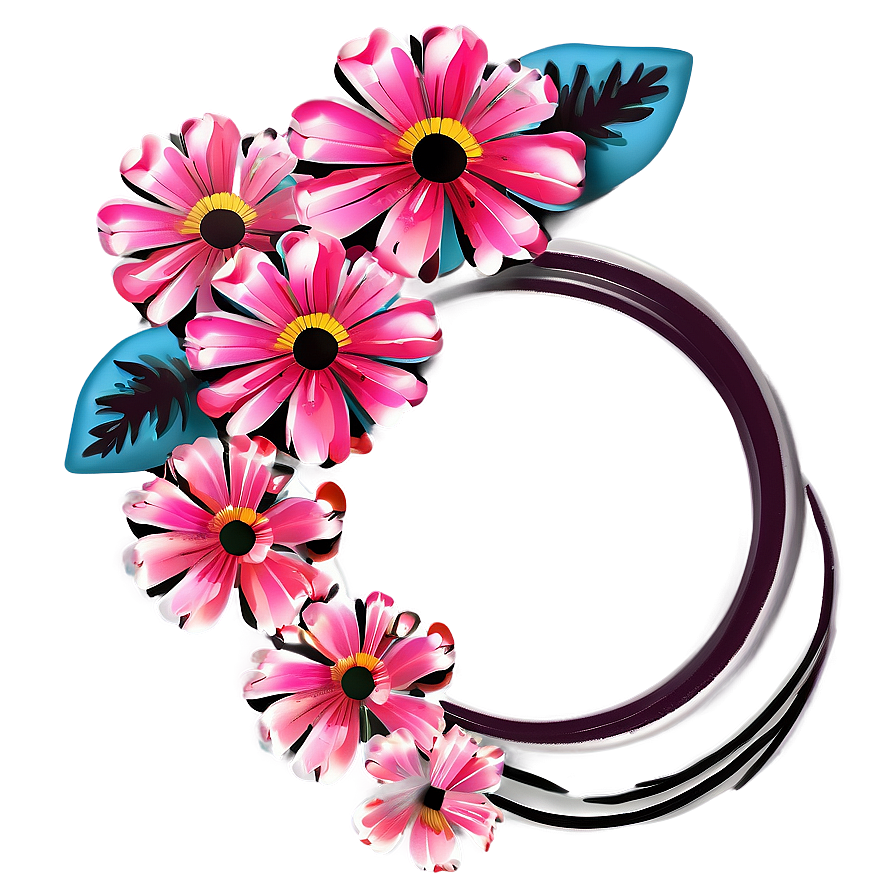 Pink Flowers Decoration Png Btr