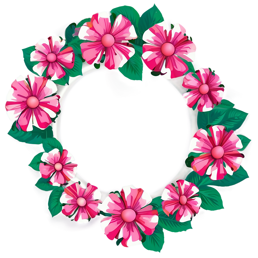 Pink Flowers Design Png 05242024