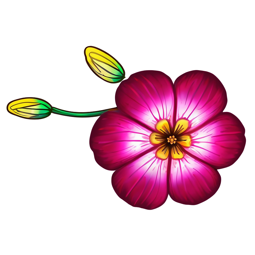 Pink Flowers Drawing Png Xfw