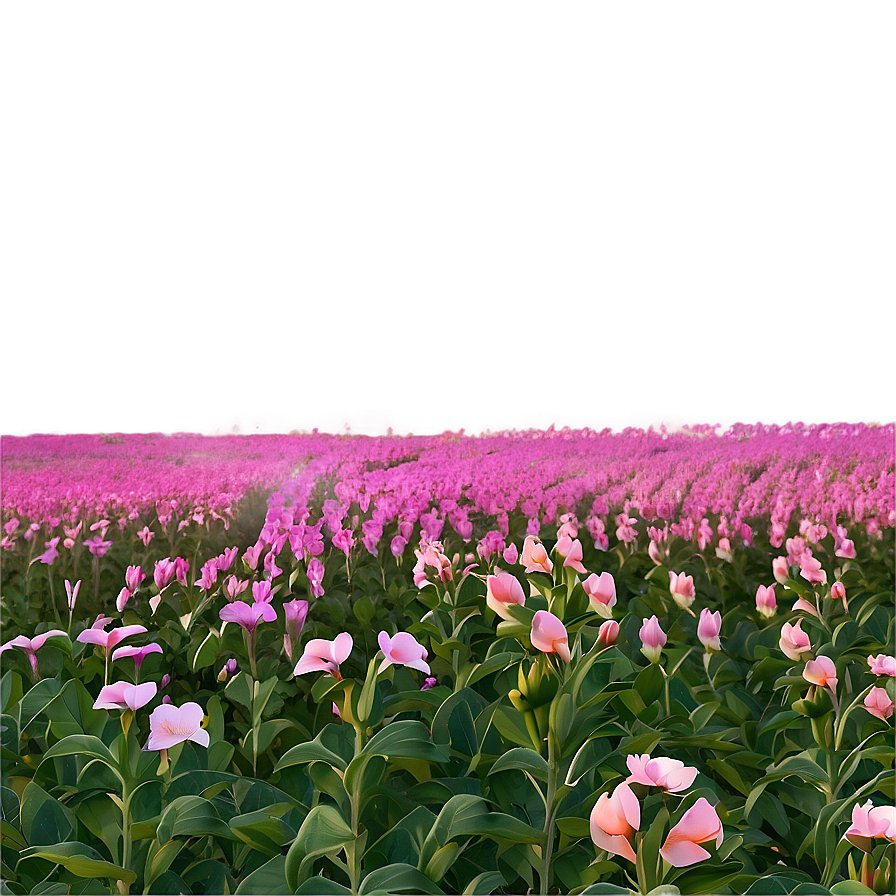 Pink Flowers Field Png Vjt65