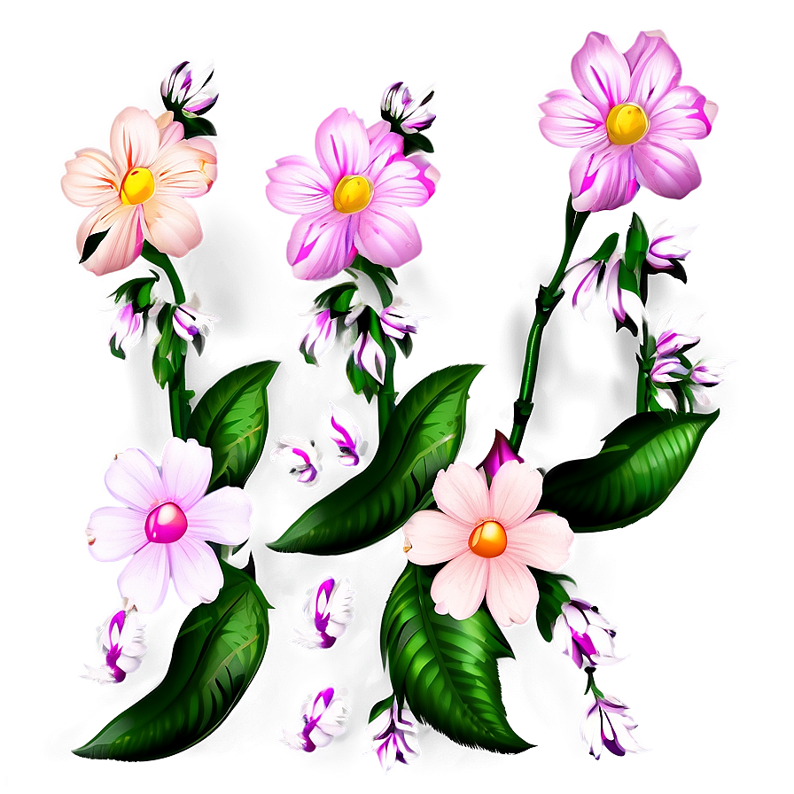 Pink Flowers Wallpaper Png 26