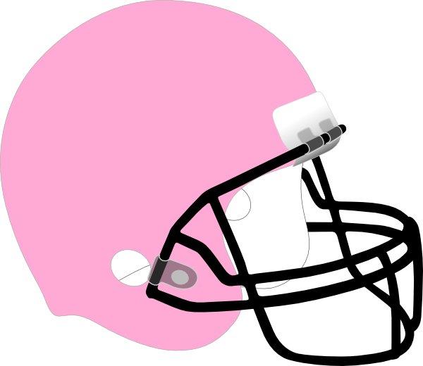 Pink Football Helmet Clipart