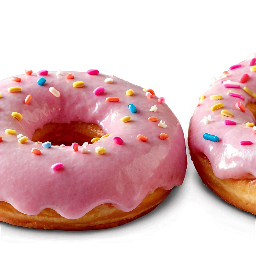 Pink Frosted Doughnut Png 06122024