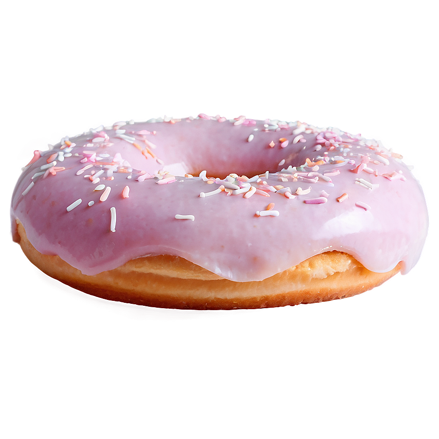 Pink Frosted Doughnut Png Ufj6