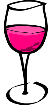 Pink Glass Bowl Vector