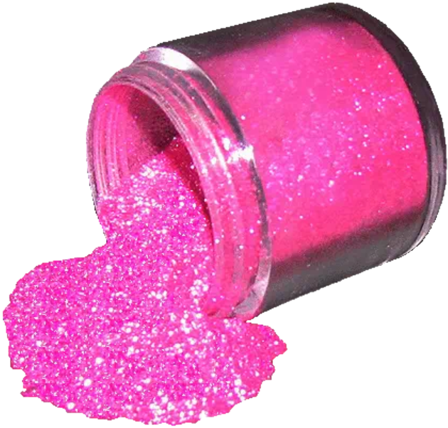 Pink Glitter Spilled From Jar