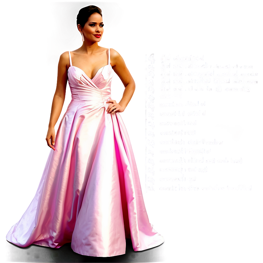 Pink Gown Dress Png Vhx