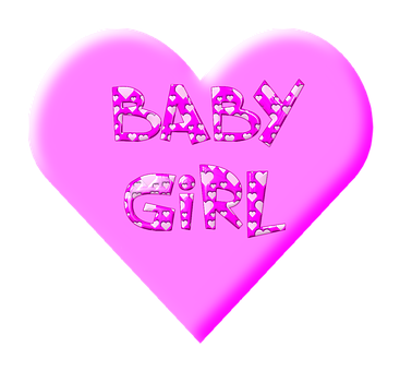 Pink Heart Baby Girl