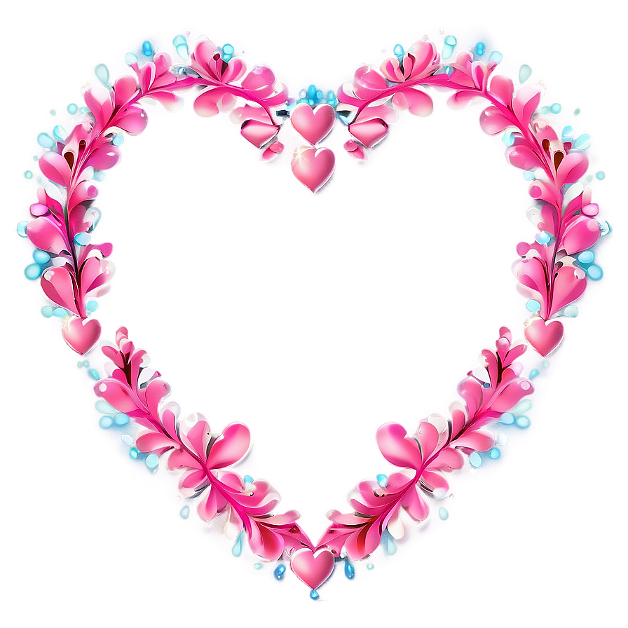 Pink Heart Border Png Uiw94