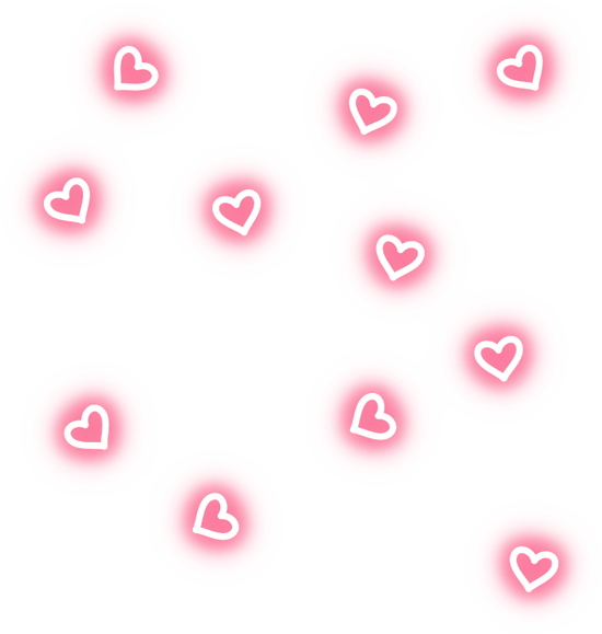 Pink Heart Bubbles Sticker Overlay