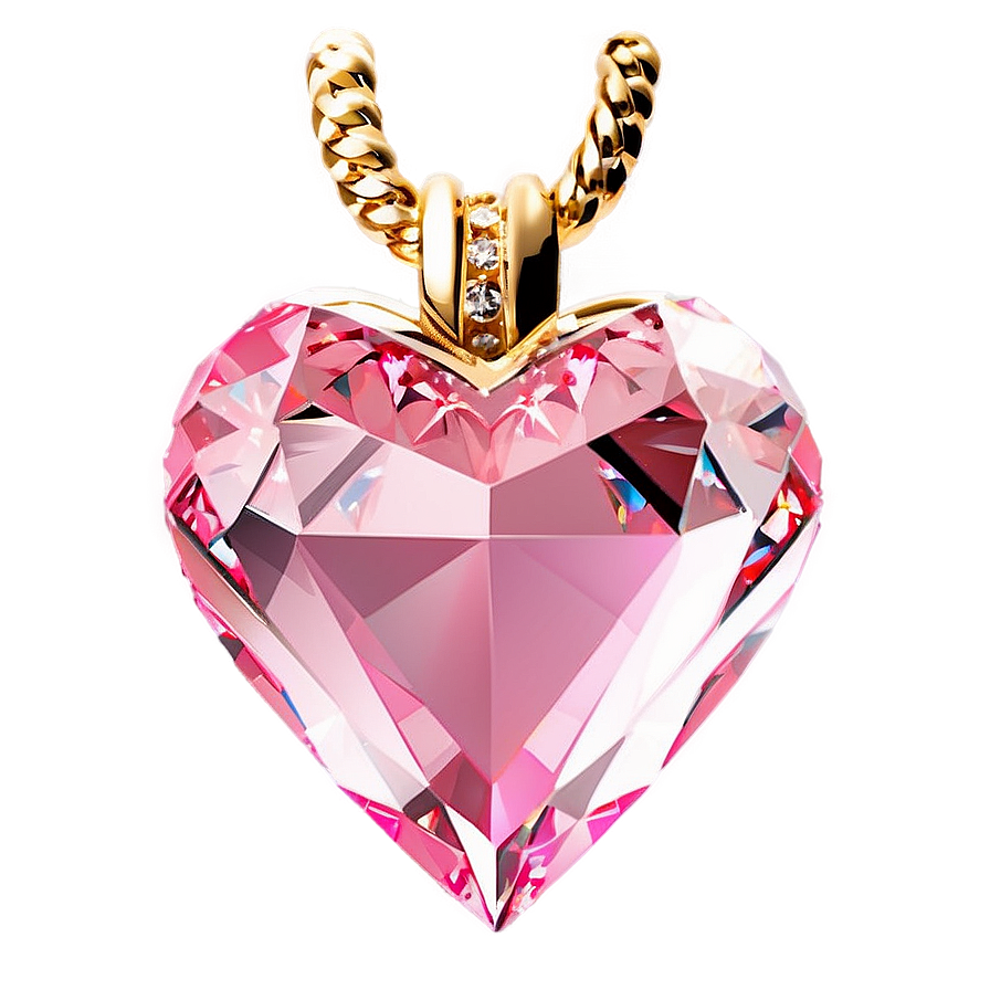 Pink Heart Diamond Essence Png 43