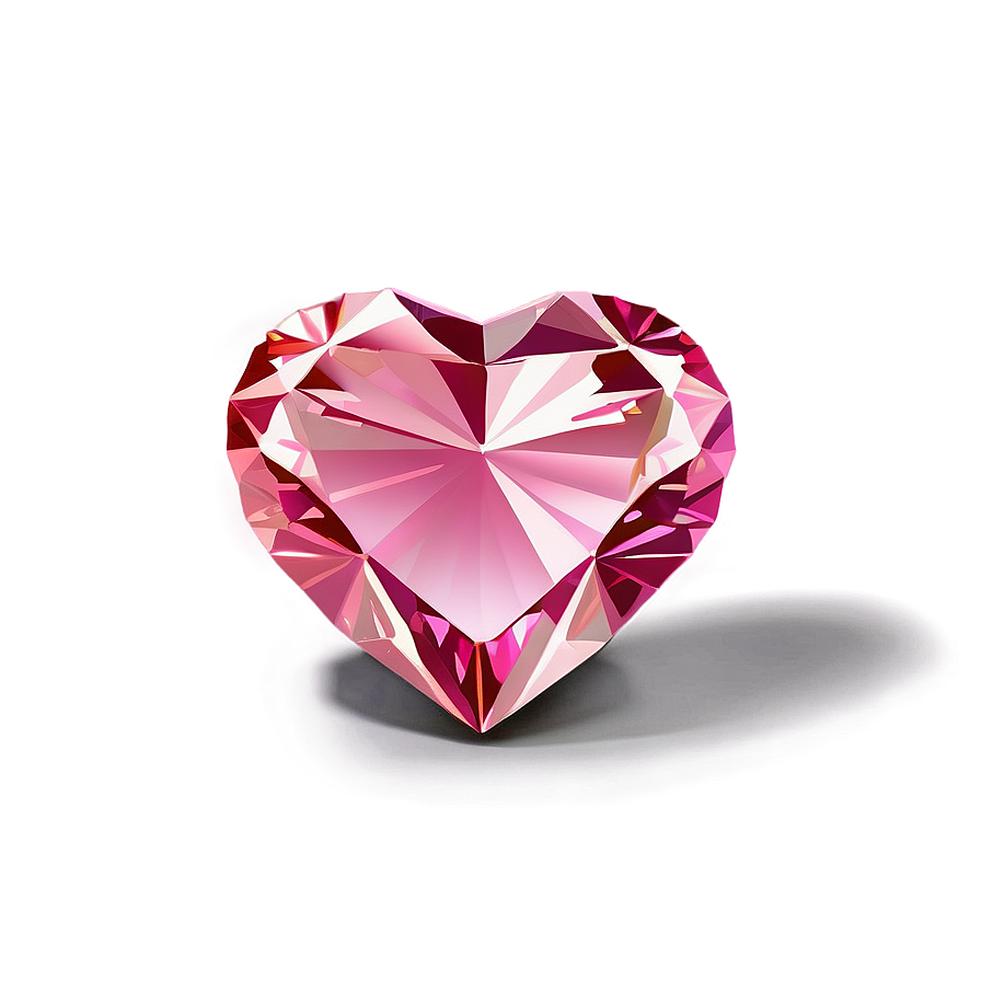 Pink Heart Diamond Png Eir