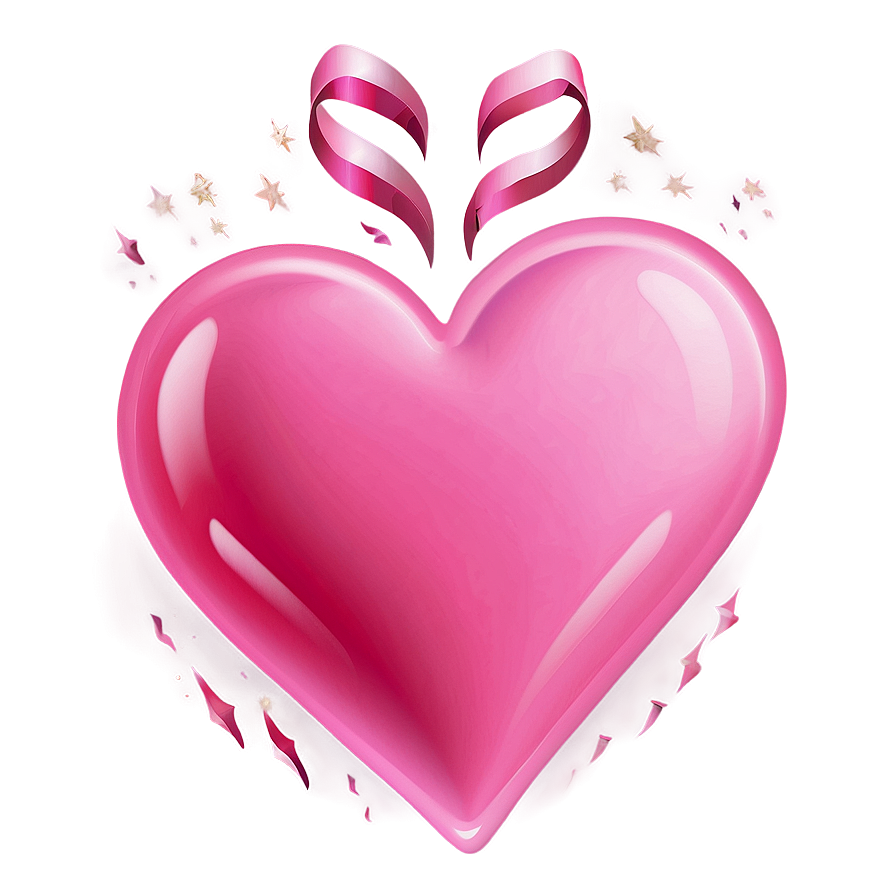 Pink Heart Emoji Clipart Png 05042024