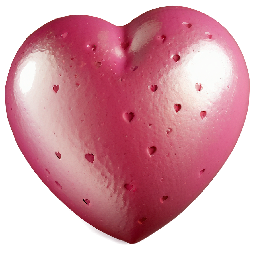 Pink Heart Emoji For Love Png 06262024