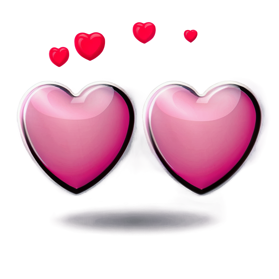 Pink Heart Emoji For Messaging Png 06262024