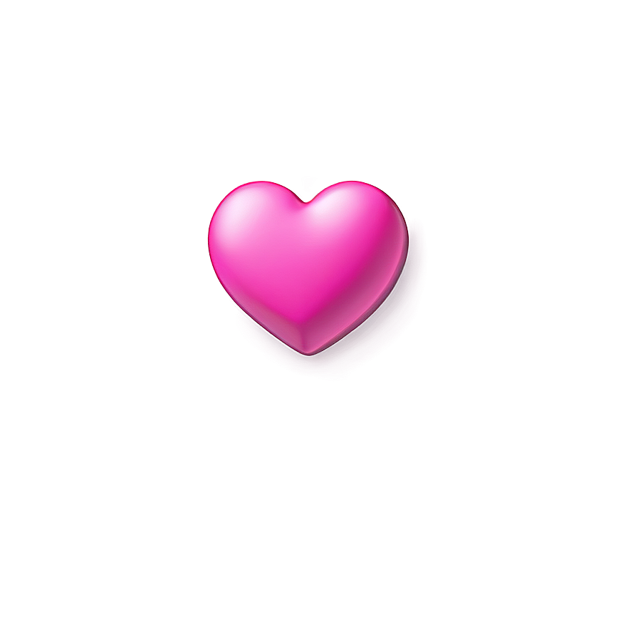 Pink Heart Emoji For Social Media Png 06262024