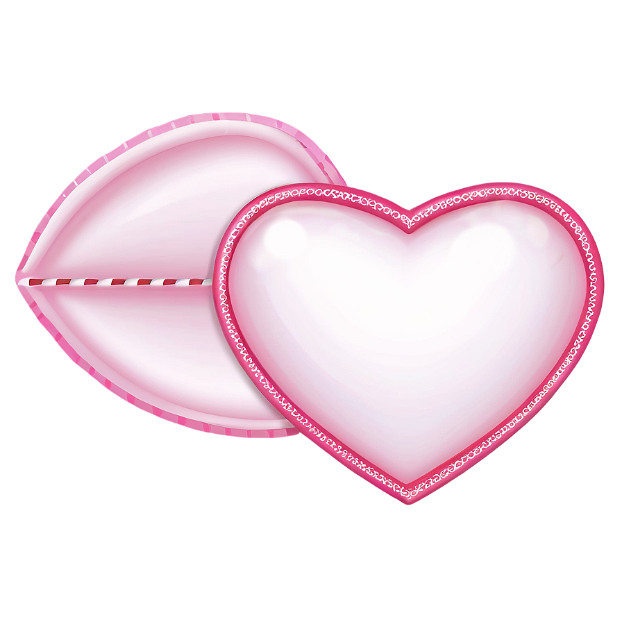 Pink Heart Envelope Png 13