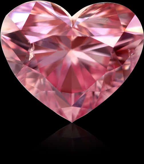 Pink Heart Gemstone Facets