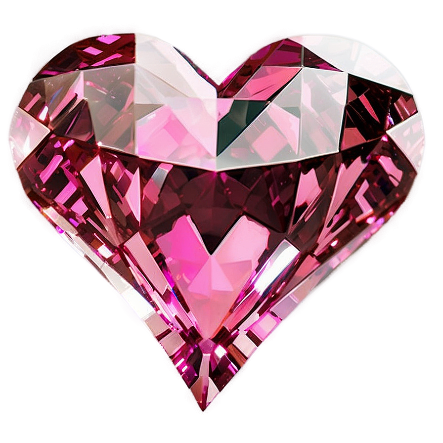 Pink Heart Gemstone Png Bmr