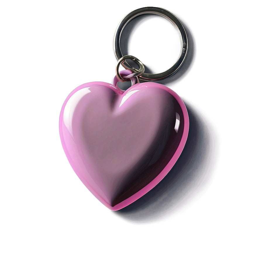 Pink Heart Keychain Png Ehw54