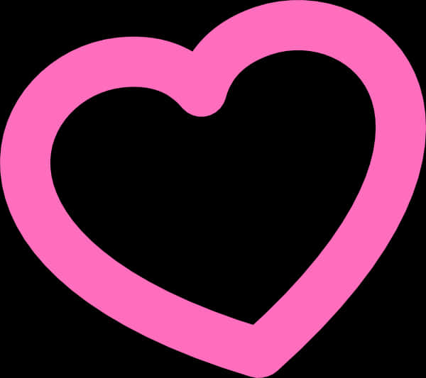 Pink Heart Outline Graphic