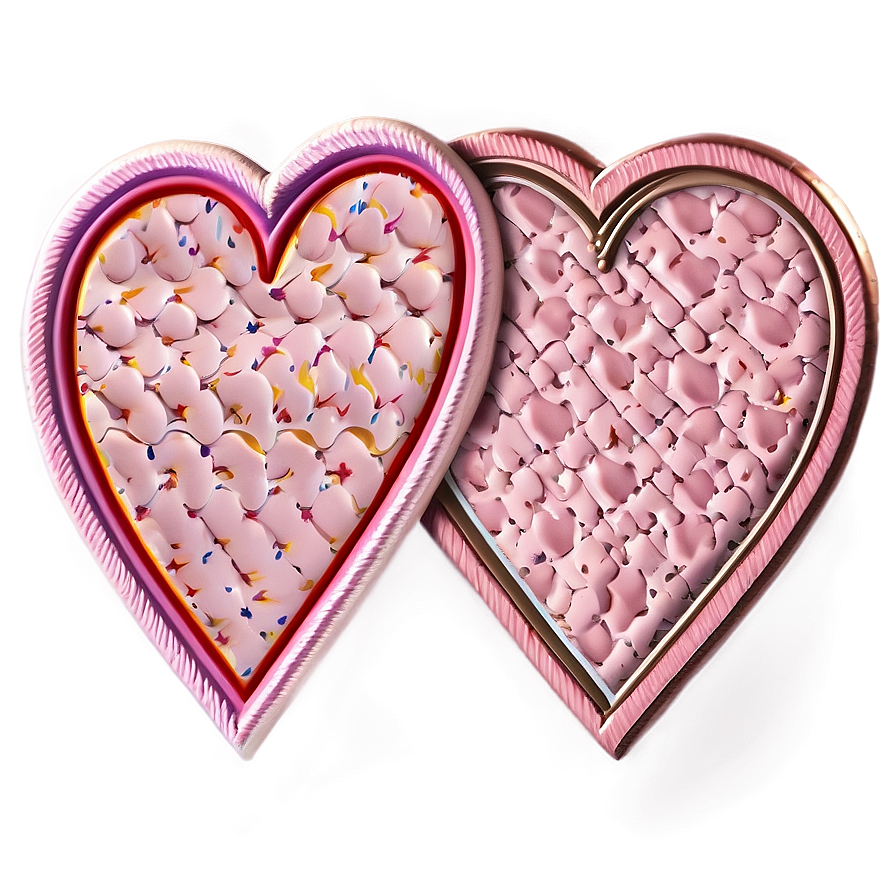 Pink Heart Patch Png 05232024