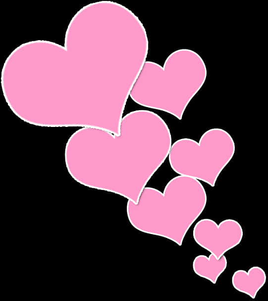 Pink Hearts Clipart