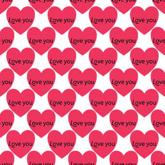 Pink Hearts Love Pattern