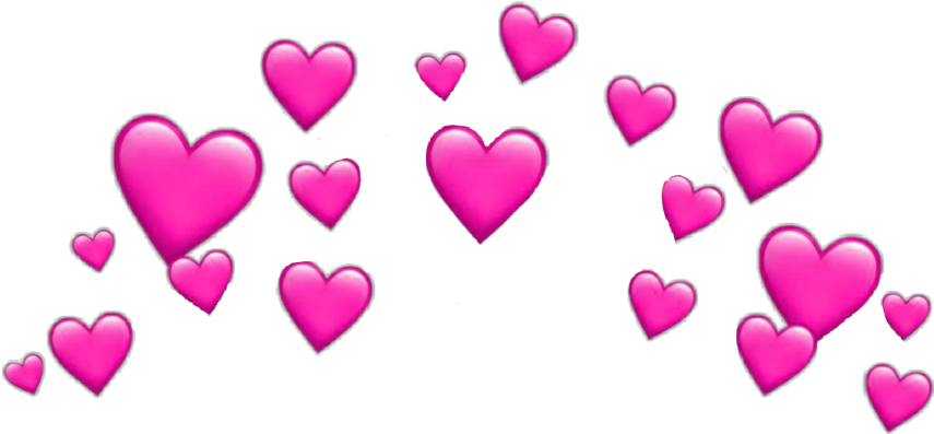 Pink Hearts Snapchat Sticker