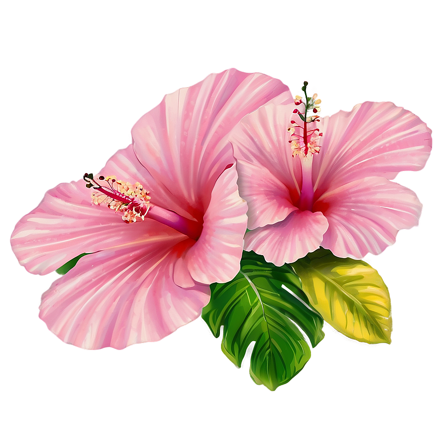 Pink Hibiscus Tropical Png 05242024